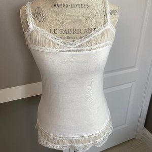 Camisole tank with pretty lace detail